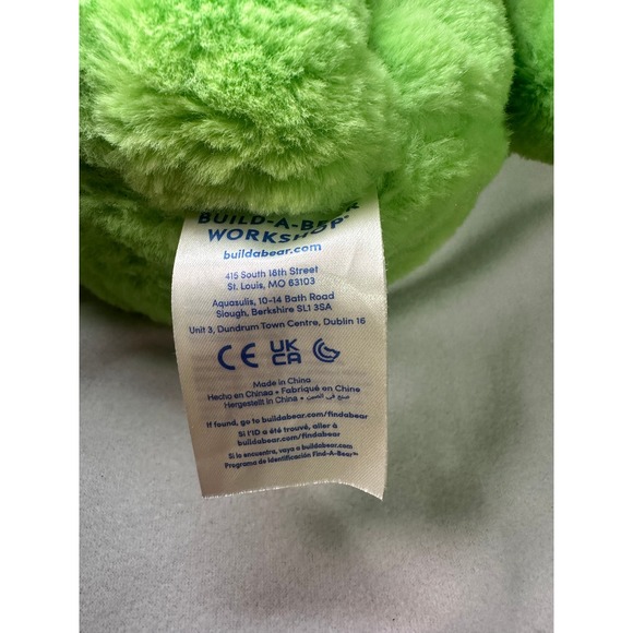 Build-A-Bear Workshop Spring Green Frog Plush Stuffed Animal 16 Inch Lime Green - Picture 6 of 8